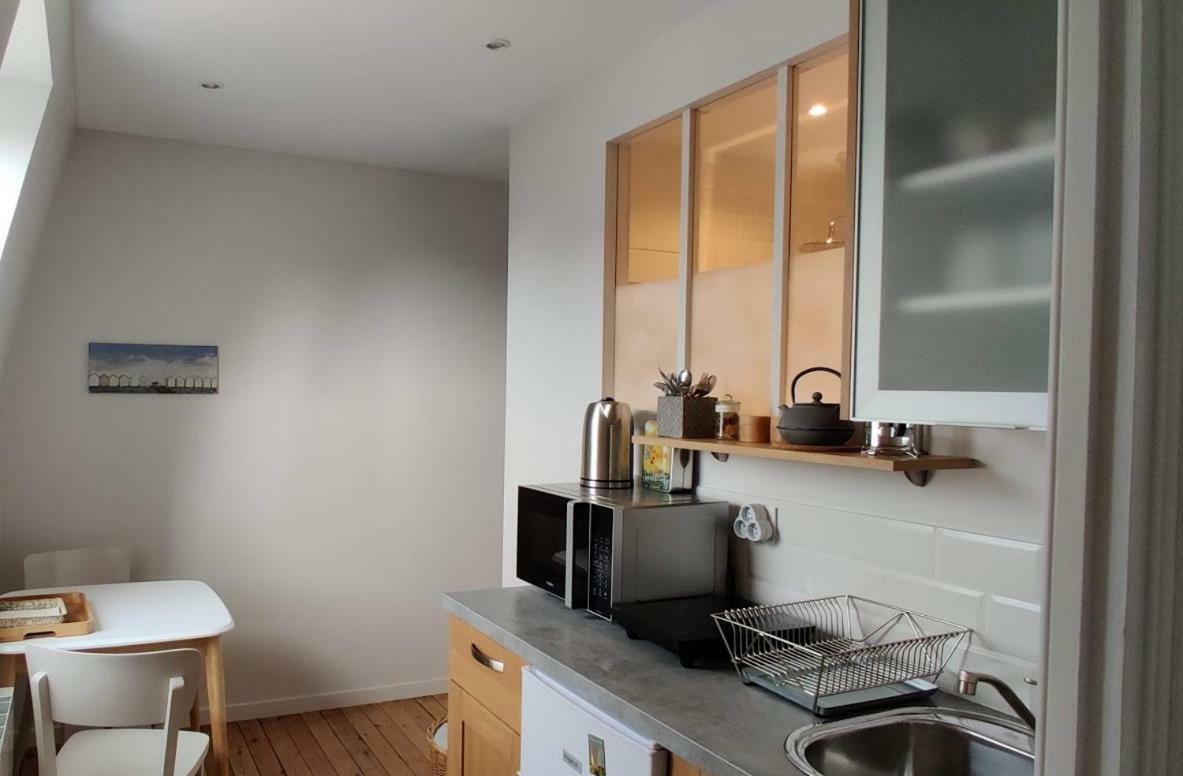 Studio Gris galet au 2ème étage, à 200M de la plage Cayeux-sur-Mer Extérieur photo